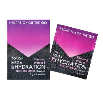 Tala Mega Rehydration Blackcurrant 10 x 5 g sachets